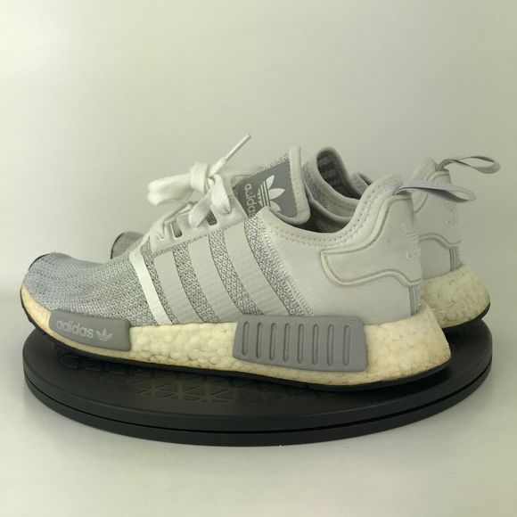 Adidas NMD R1 Blizzard White/Gray Athletic Running Shoes B79759 Men's Size 9 - Picture 7 of 12